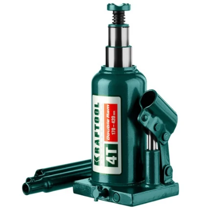 Фото для Домкрат 4,0 т гидравлический (170-420мм) телескопический, 2-х штоковой - Kraftool