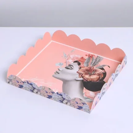 Коробка с PVC крышкой «Живи мечтой», 18 × 18 × 3 см