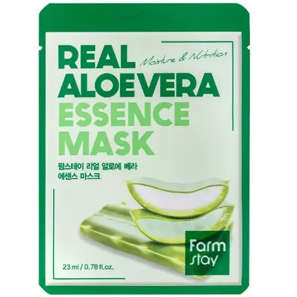 Фото для Farm Stay / Real Aloe Vera Essence Mask Тканевая маска с экстрактом алоэ
