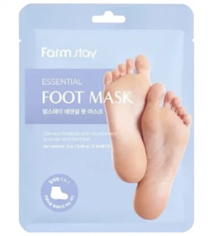 Фото для FarmStay Маска-носочки для ног с гиалуроновой кислотой и мёдом, Essential Foot Mask 14g