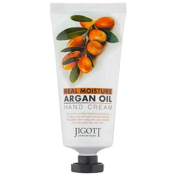 Крем для рук Jigott Real Moisture Argan Oil Hand Cream Увлажняющий крем для рук с высоким содержанием арганового масла