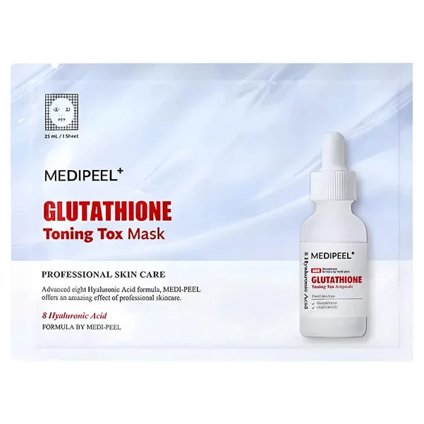 Фото для MEDI-PEEL GLUTATHIONE 600 AMPOULE MASK (30ML) МАСКА ПРОТИВ ПИГМЕНТАЦИИ С ГЛУТАТИОНОМ
