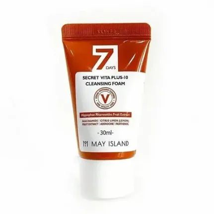 Фото для May Island 7 Days Secret Vita Plus-10 Cleansing Foam витаминизирующая пенка для умывания