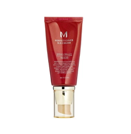 Фото для Тональный BB крем Missha M Perfect Cover BB Cream SPF42/PA+++ (№13 - молочный беж)