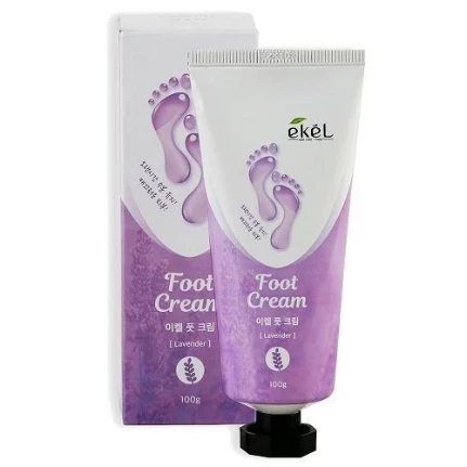 Фото для Ekel Успокаивающий крем для ног с экстрактом лаванды Foot Cream Lavender (100 г)
