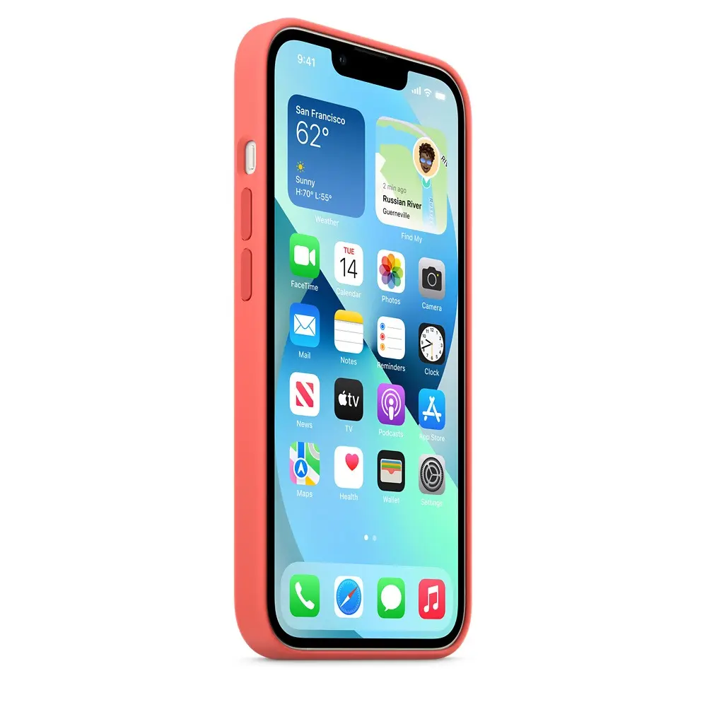 Чехол силиконовый iPhone 13, 13 PRO, 13 PROMax MagSafe Розовый Помело (Pink Pomelo)