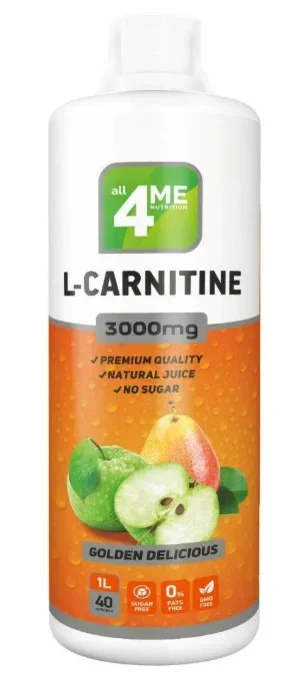 Фото для L-карнитин 4ME NUTRITION Concentrate 3000мг 500мл. Яблоко-груша