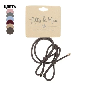 Фото для Резинки для волос тонкие с завязкой 2шт в ассортименте