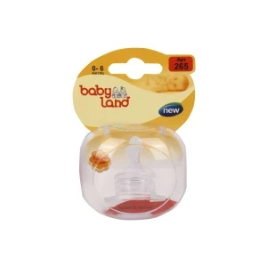 Фото для Соска babyland силиконовая ортодонтическая медленный поток с 0-6мес