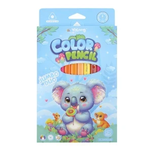 Фото для Карандаши Yalong Коала двухсторонние толстые 12шт 24цвета