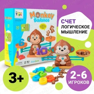 Фото для Игра настольная Lanson Toys Умные весы Обезьянка с 3лет