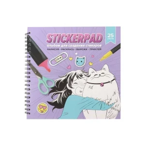 Фото для Скетчпад для создания стикеров Манга 195х195мм 54листа