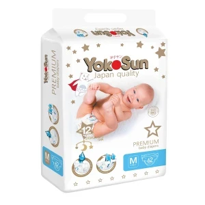 Фото для Подгузники YokoSun Premium M 5-10кг 62шт