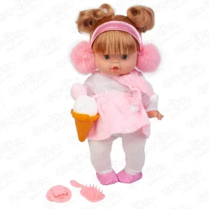Фото для Кукла Bill&Billie с мороженым в розовых меховых наушниках с 3лет