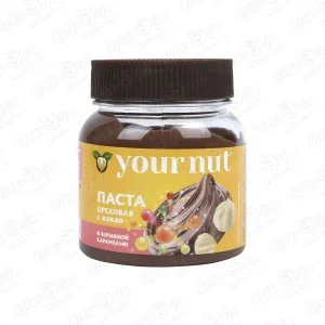 Фото для Паста ореховая your nut с какао и взрывной карамелью 250г