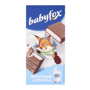 Фото для Шоколад babyfox молочный плитка 90г