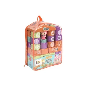 Фото для Конструктор Lanson Toys Happy tiger крупные блоки с цифрами 27дет
