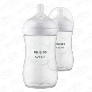 Фото для Бутылочка Philips Avent Natural Response пластиковая 260 мл 2шт