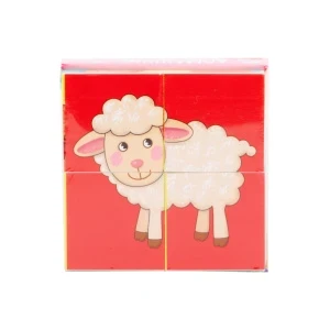 Фото для Кубики умные Домашние животные 4шт