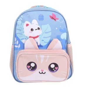 Фото для Рюкзак JUNGER Наблюдающий котенок голубо-бежевый