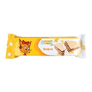 Фото для Вафли шоколадные Leon Baby Три кота со вкусом ванили 27г