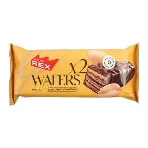 Фото для Вафли ProteinRex Wafers протеиновые арахис 50г