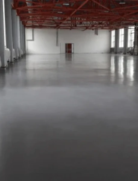 Монтаж наливных полимерных полов: Полиуретановый наливной пол для складов