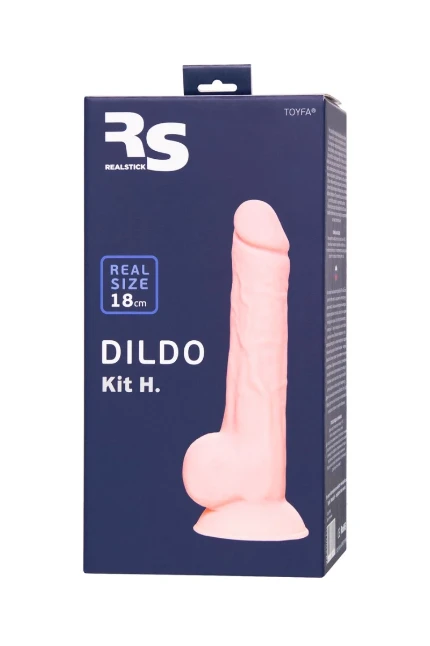 Фото для Фаллоимитатор RealStick Silicone Kit H, сайлекспан, телесный, 18 см