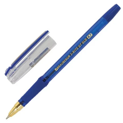 Фото для Ручка шариковая BRAUBERG i-Rite GT GLD 0,7мм синяя