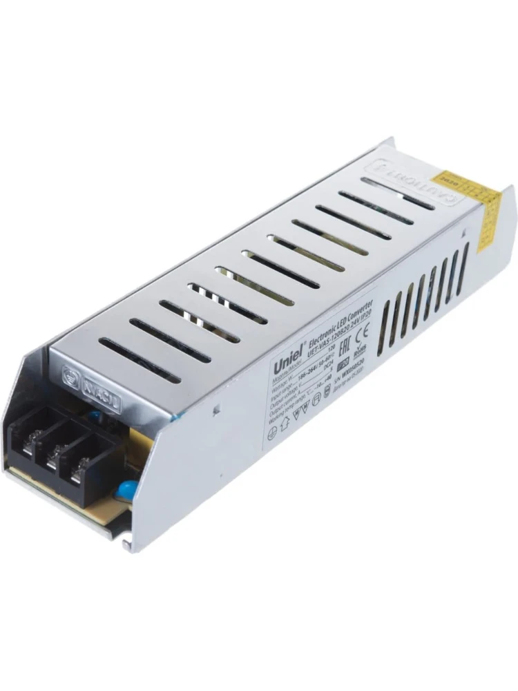 Блок питания для светодиодной ленты 100Вт 8.3А 12В IP20 BSPS метал. Jazz Way 1002167А