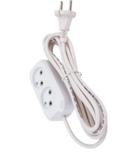 Удлинитель 2x3 м без заземл. 10А IP20 Е-202 ПВС 2x0.75 АБС-пластик UNIVersal 9631960