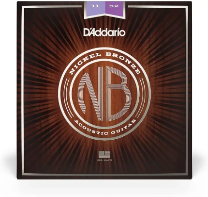 Фото для Струны для акустической гитары D'Addario NB1152 11-52, никелированная бронза, D'Addario (Дадарио)