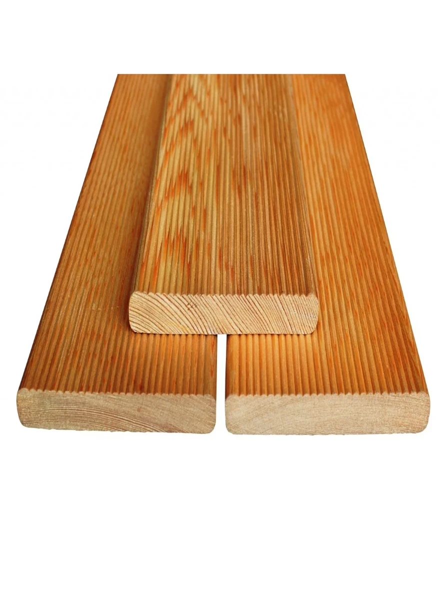 
Доска террасная вельвет лиственница 140*27*2800 мм Сорт А