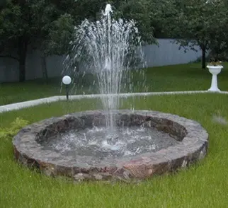 Монтаж садово-паркового фонтана